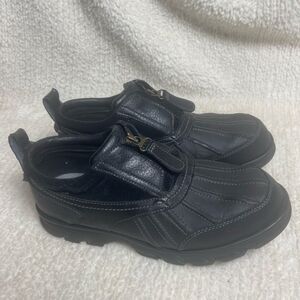 Marc Ecko Black Leather Men's Grierson Water Resistant Work Shoes SZ8.5.